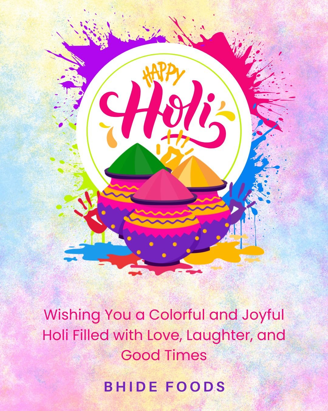 Holi Festival Greeting Post