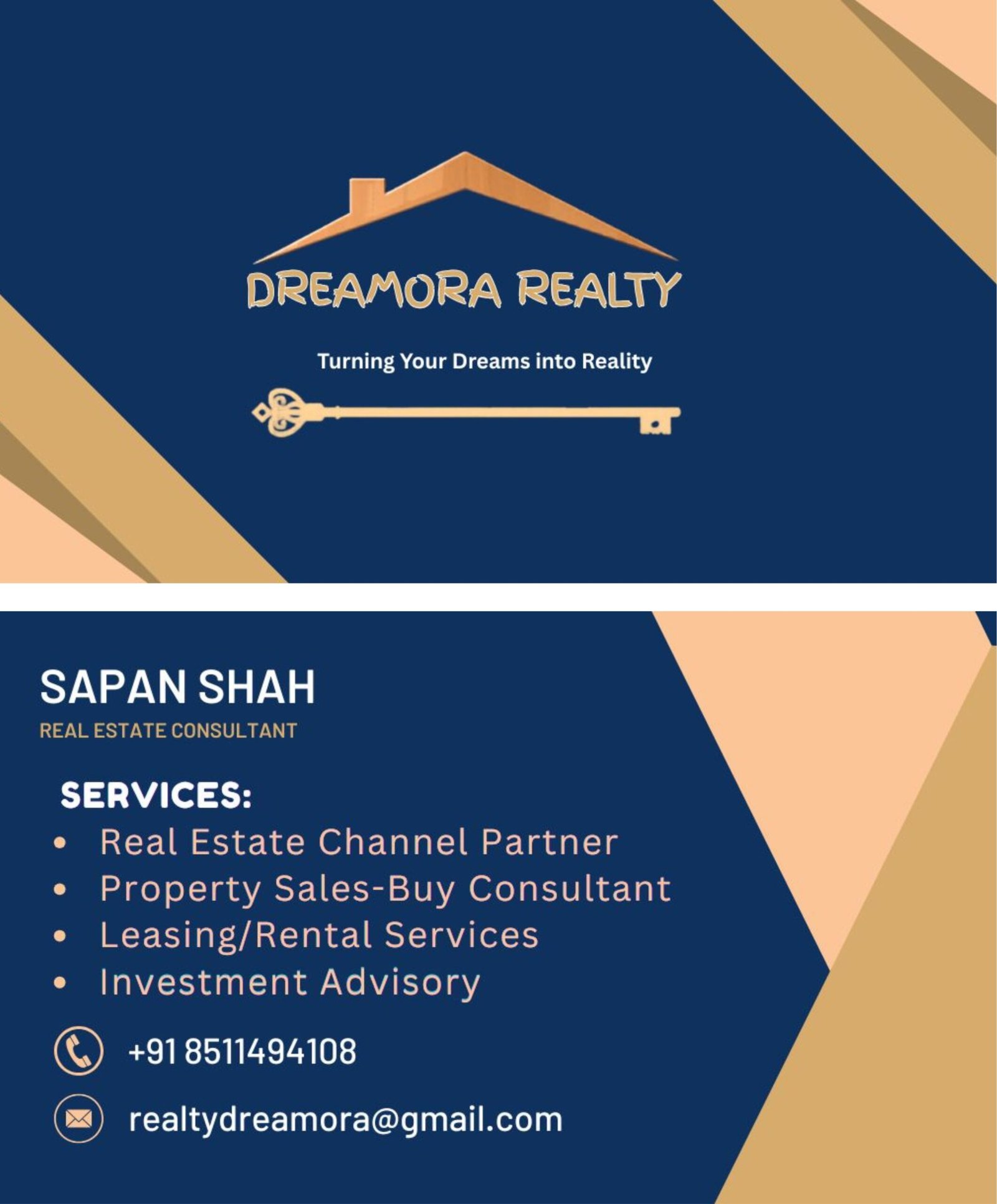 Dreamora Realty - Business Card